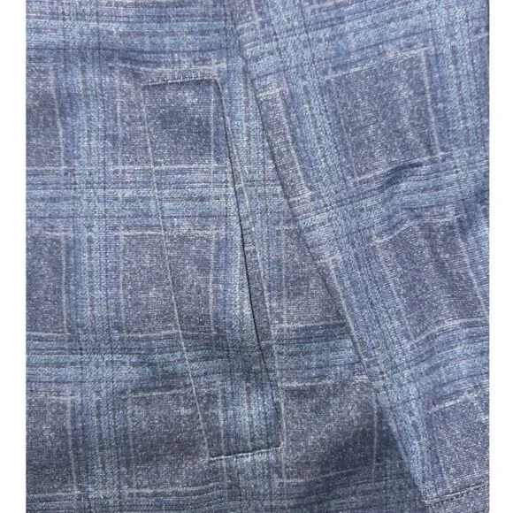 Hart Schaffner Marx Blue Stripe Long Sleeve Shirt Jacket Size XXL - Picture 4 of 6